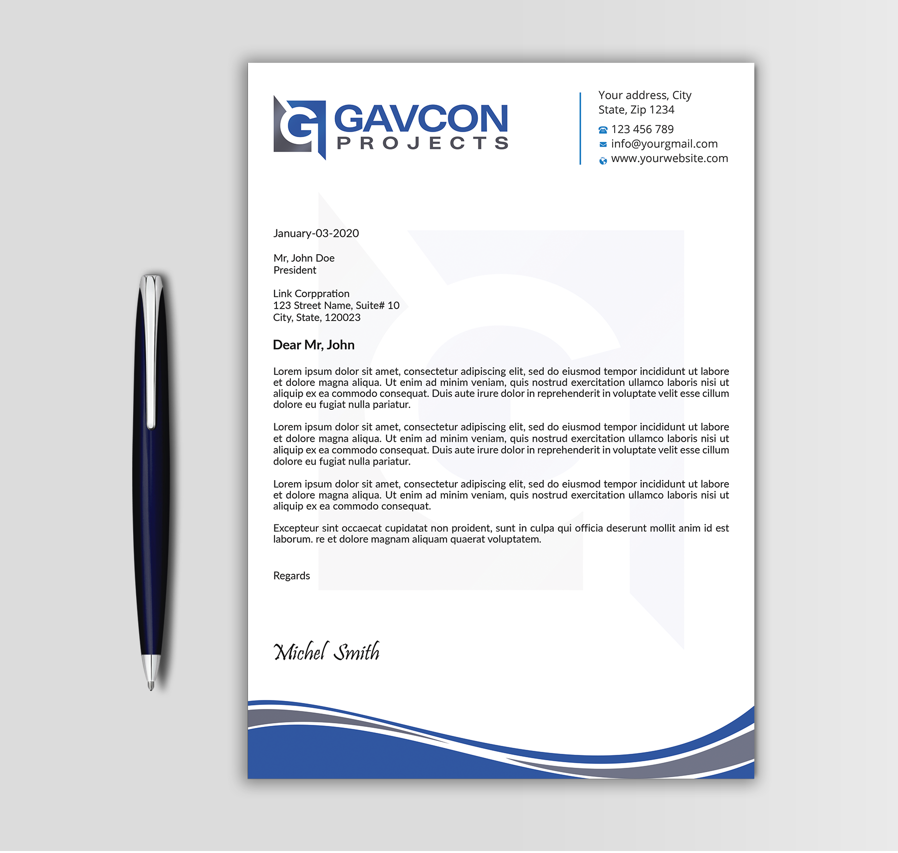 Stationery Design by Expert Bappy for this project | Design #31208842