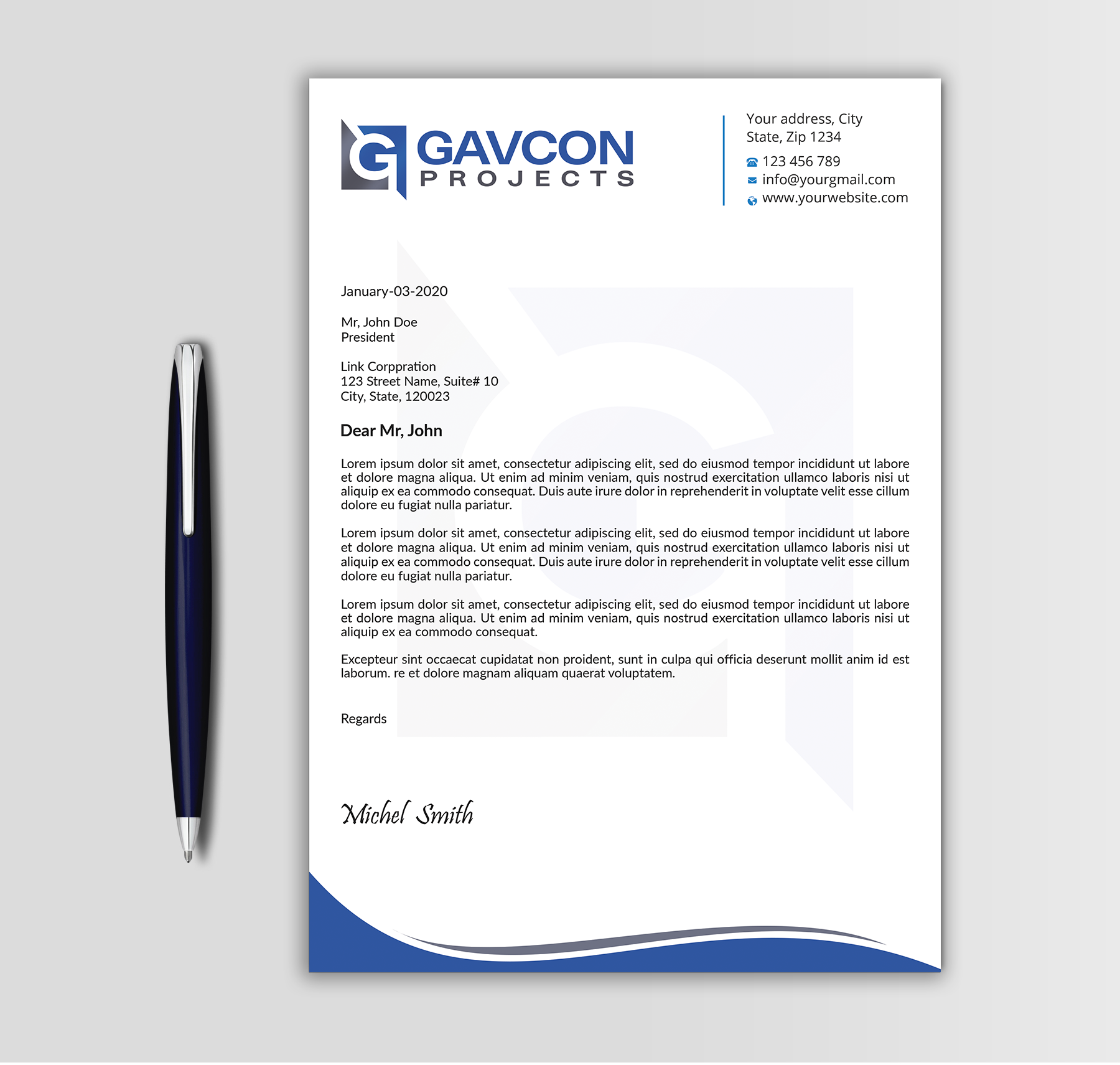 Stationery Design by Expert Bappy for this project | Design #31208843