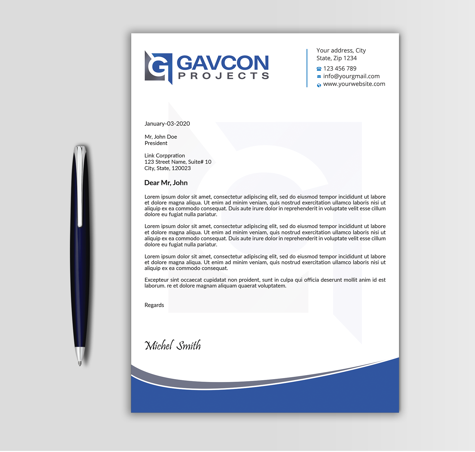 Stationery Design by Expert Bappy for this project | Design #31208844