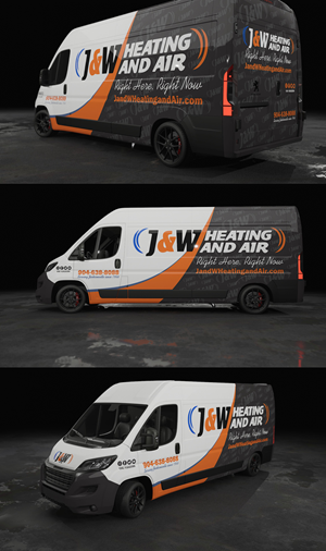 Diseño de Rotulación de Vehículo por VEDG para J&W Heating and Air | Diseño: #31216601