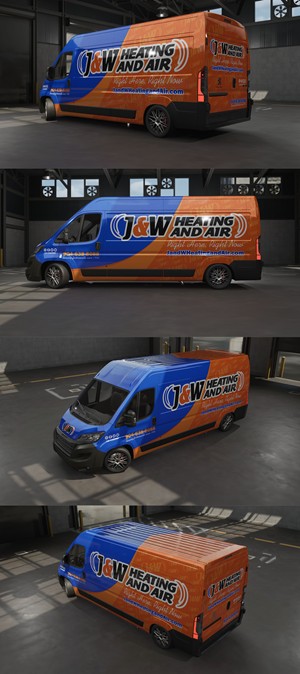 Diseño de Rotulación de Vehículo por VEDG para J&W Heating and Air | Diseño: #31217007