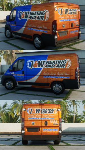 Diseño de Rotulación de Vehículo por VEDG para J&W Heating and Air | Diseño: #31224158