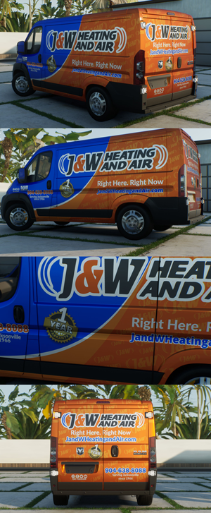 Diseño de Rotulación de Vehículo por VEDG para J&W Heating and Air | Diseño: #31230651