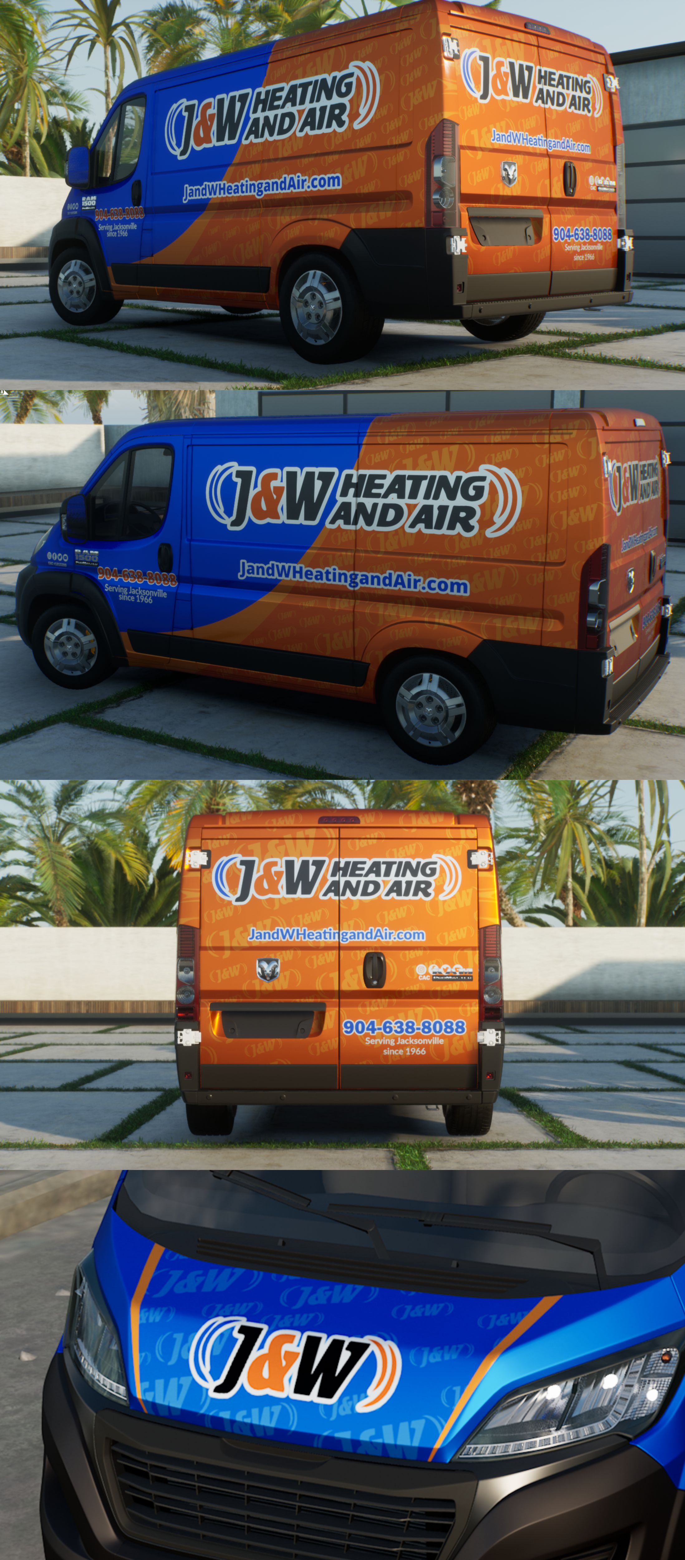 Car Wrap Design by VEDG for J&W Heating and Air | Design #31271750