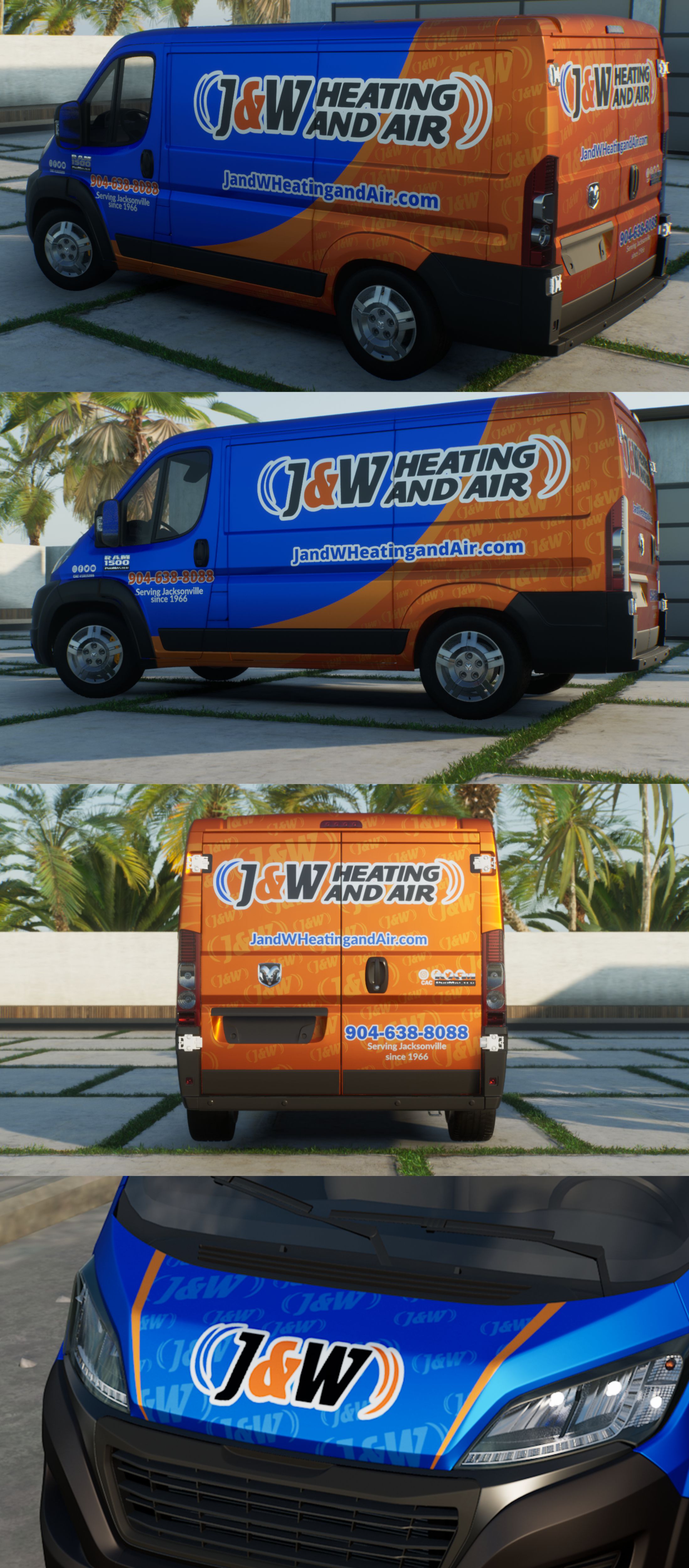 Car Wrap Design by VEDG for J&W Heating and Air | Design #31272526