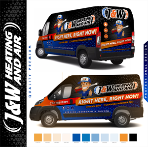 Car Wrap Design by MARO07 for J&W Heating and Air | Design: #31230233
