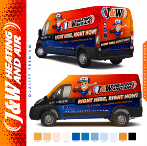 Car Wrap Design by MARO07 for J&W Heating and Air | Design: #31230235