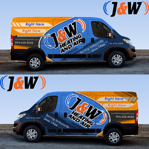 Diseño de Rotulación de Vehículo por AZ_Studio para J&W Heating and Air | Diseño: #31224699