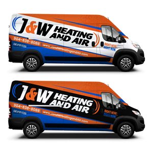Diseño de Rotulación de Vehículo por Yoga Tri para J&W Heating and Air | Diseño #31217387