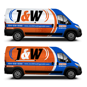 Diseño de Rotulación de Vehículo por Yoga Tri para J&W Heating and Air | Diseño: #31217418