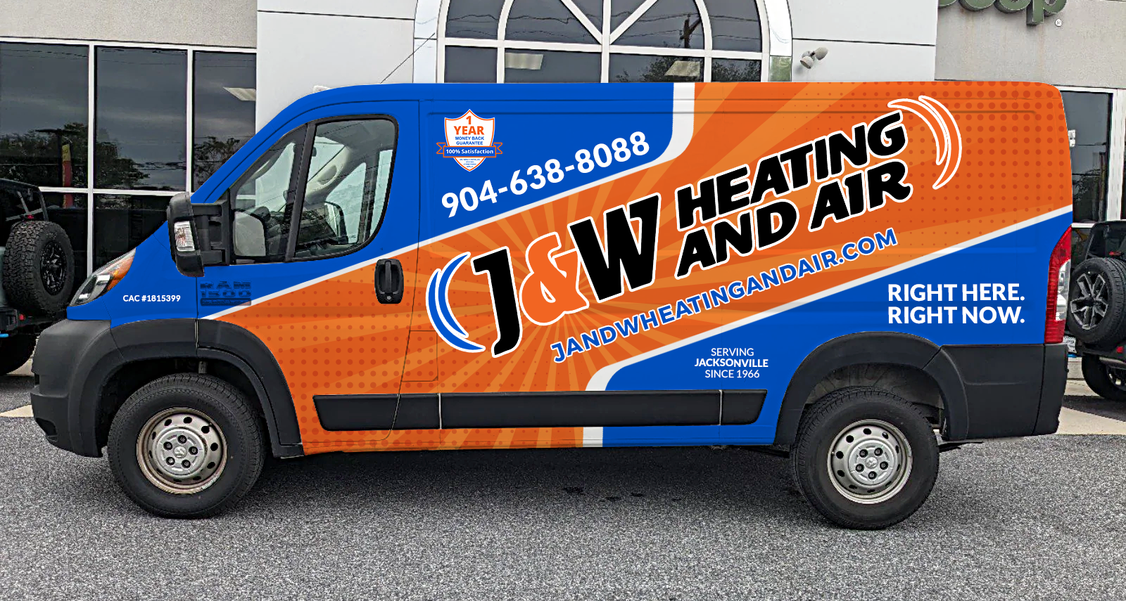 Diseño de Rotulación de Vehículo por typefdesign para J&W Heating and Air | Diseño #31235868