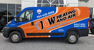 Diseño de Rotulación de Vehículo por typefdesign para J&W Heating and Air | Diseño #31235868