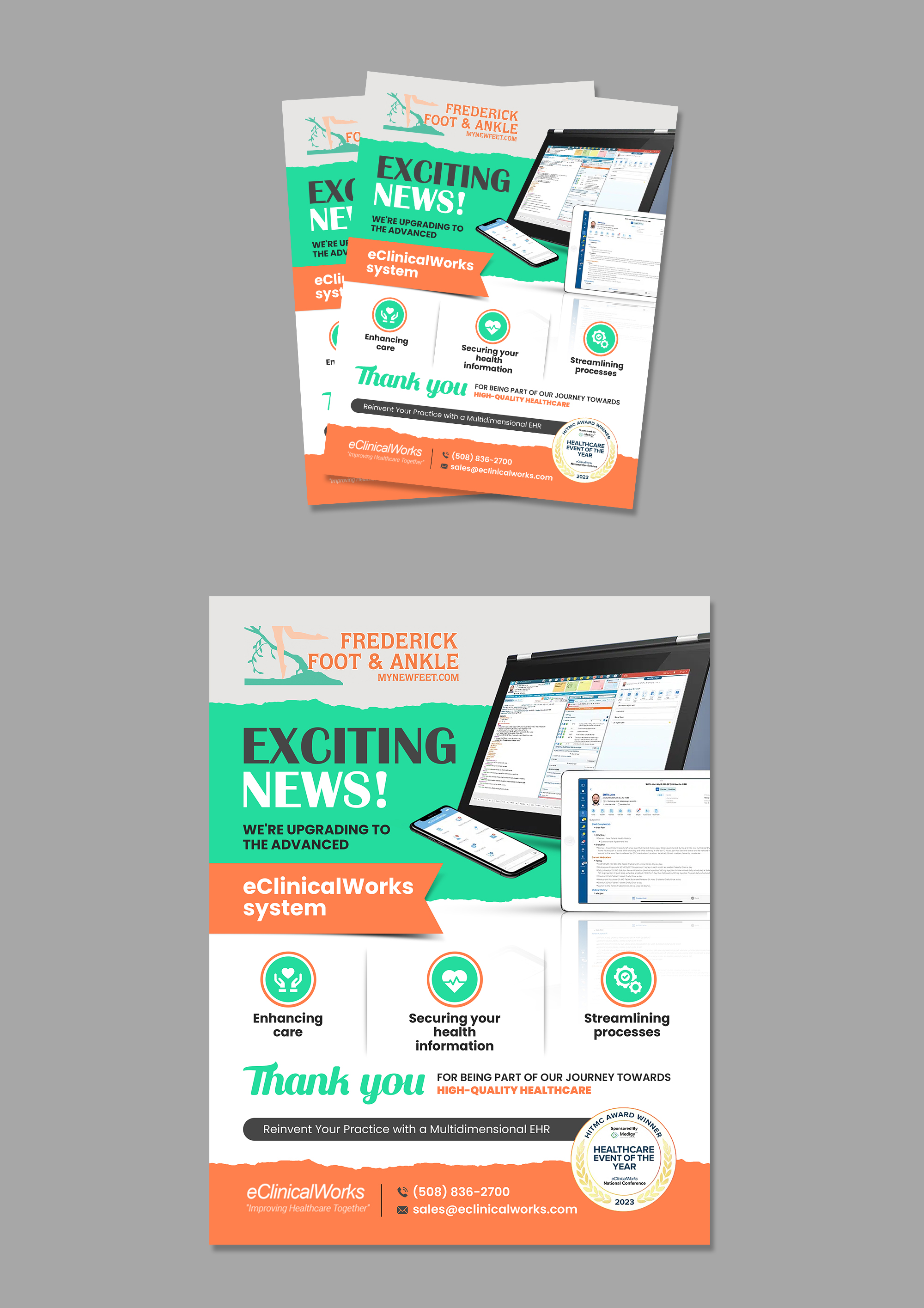 Diseño de Flyer por debdesign para Frederick Foot & Ankle | Diseño #31212393