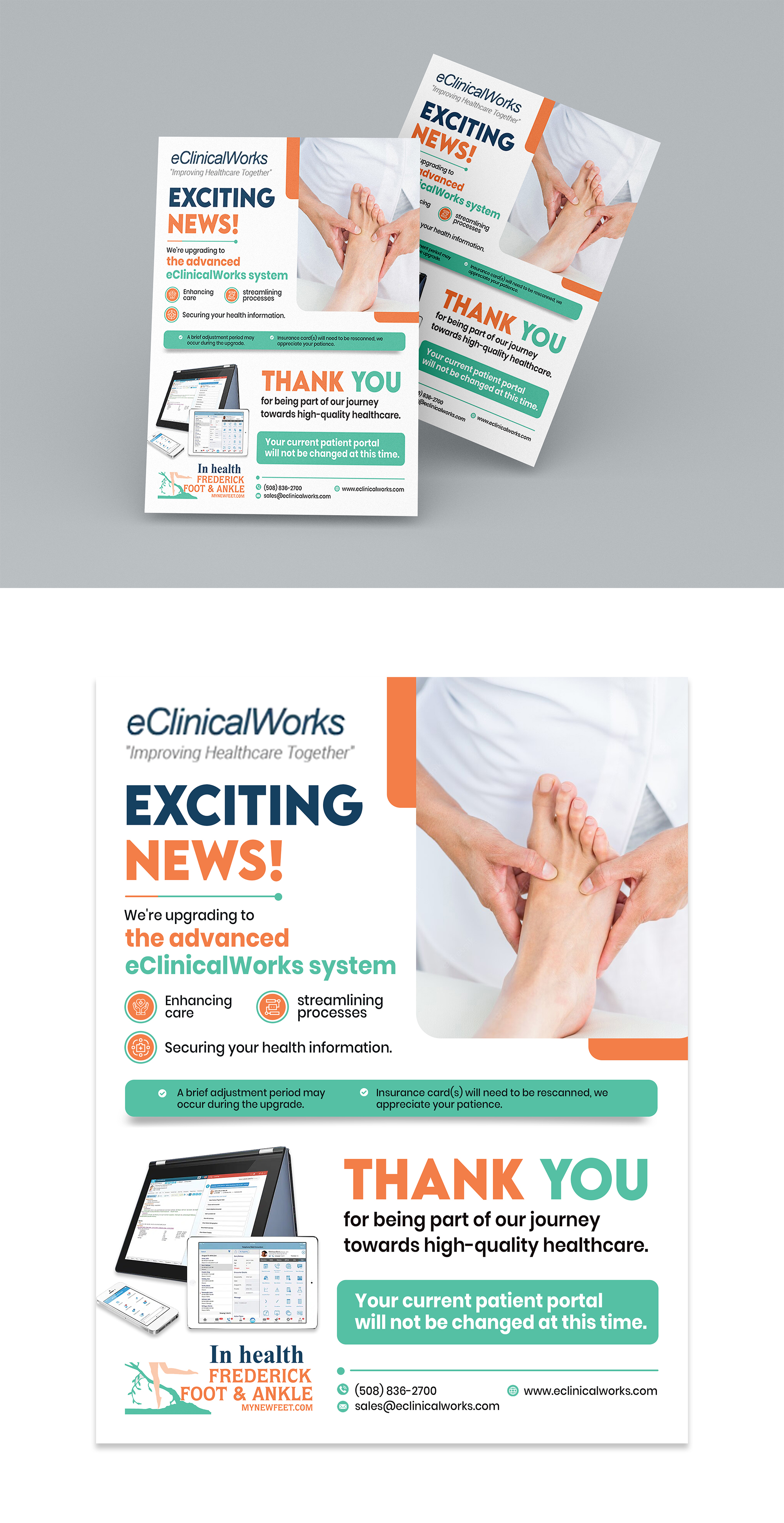 Diseño de Flyer por debdesign para Frederick Foot & Ankle | Diseño #31212536