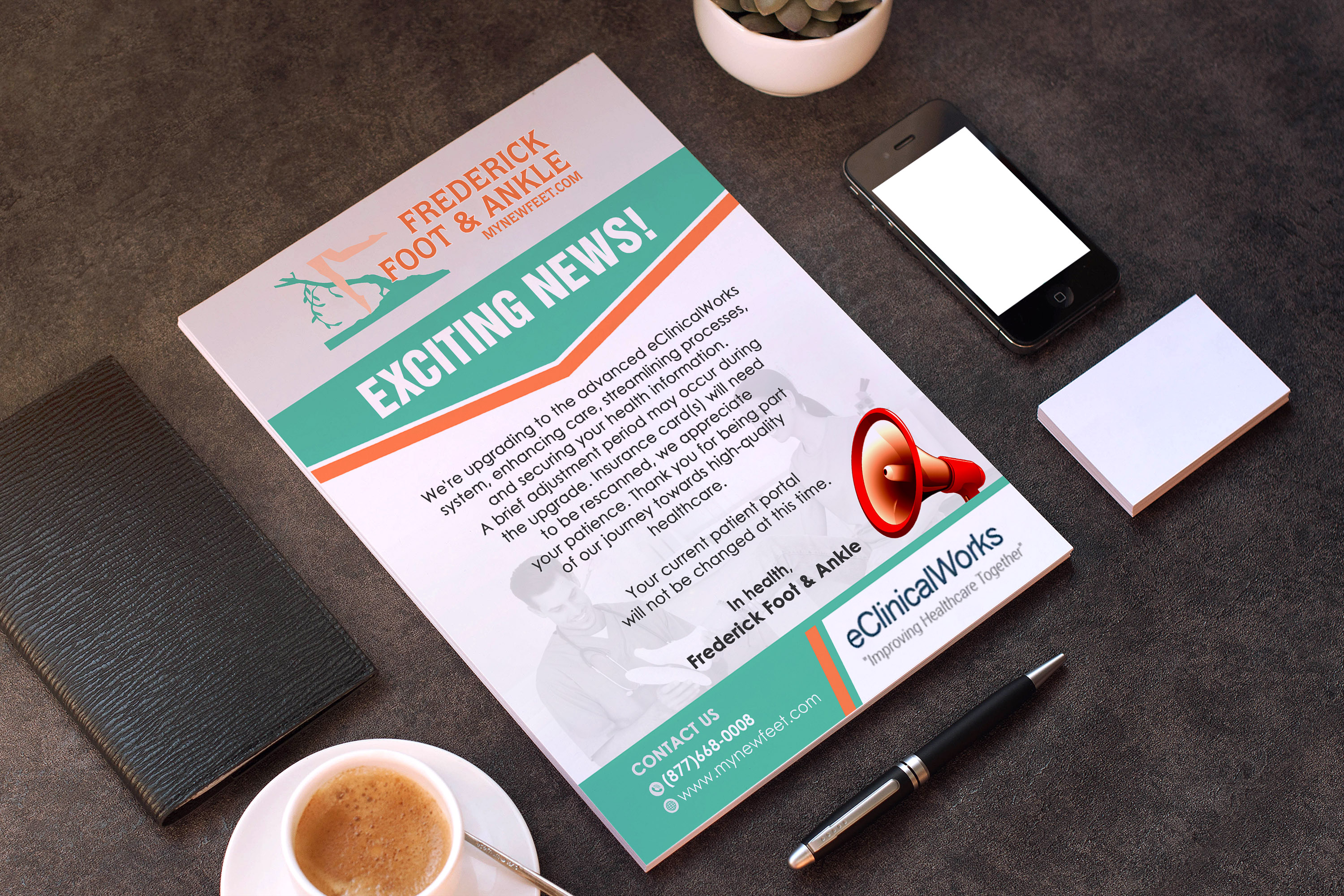 Diseño de Flyer por GraphicsGuru para Frederick Foot & Ankle | Diseño #31215084