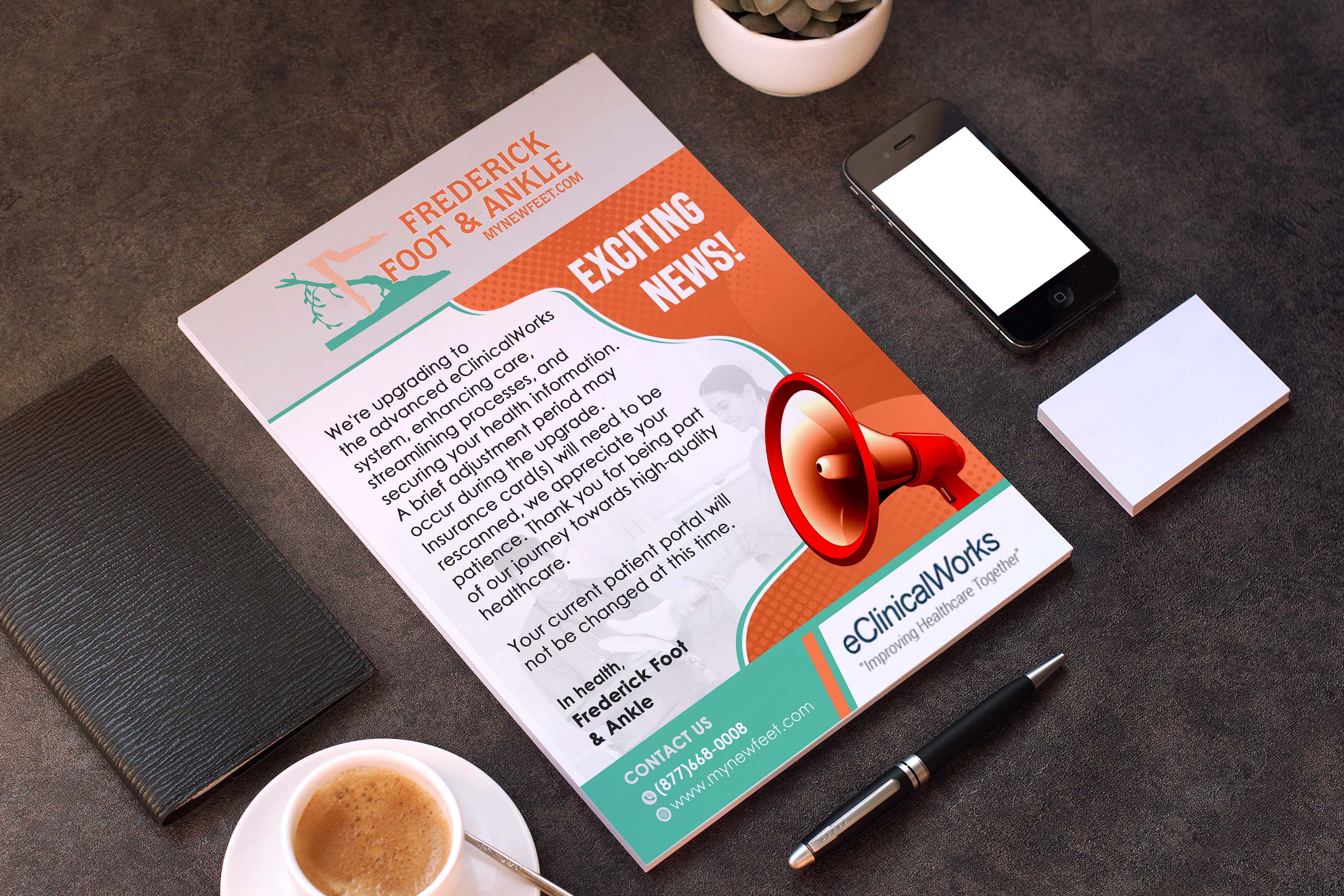 Diseño de Flyer por GraphicsGuru para Frederick Foot & Ankle | Diseño #31226195