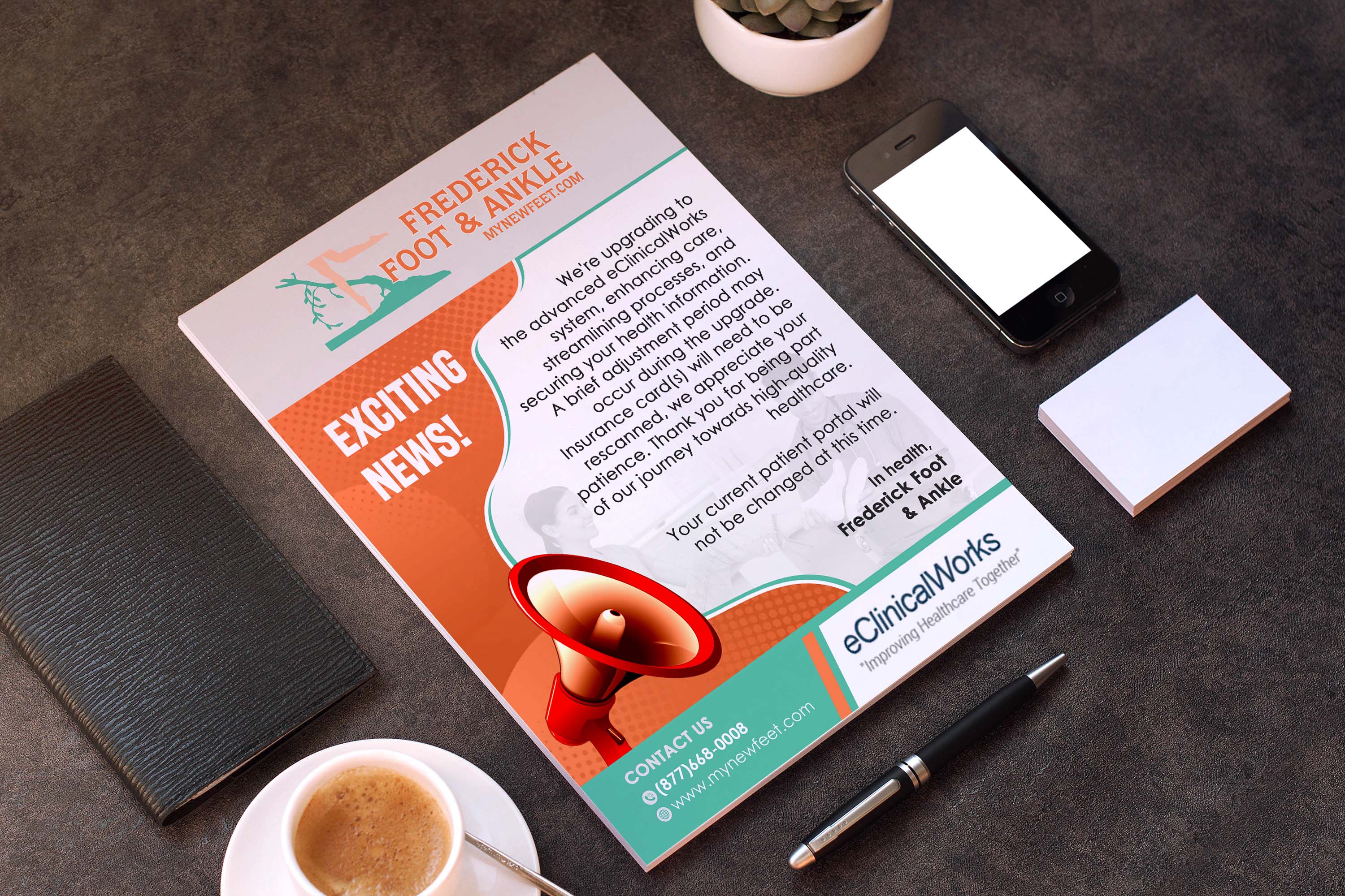 Diseño de Flyer por GraphicsGuru para Frederick Foot & Ankle | Diseño #31226196