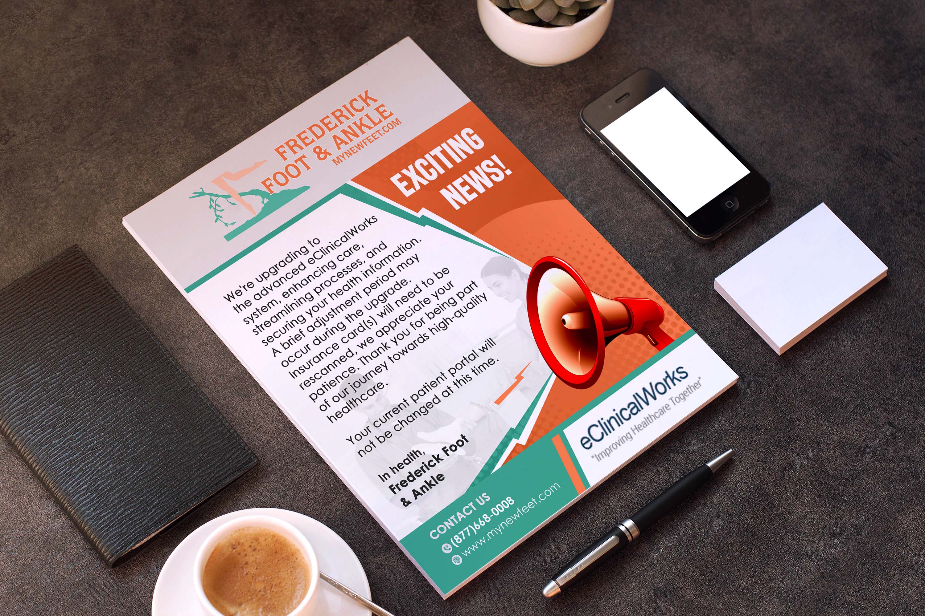 Diseño de Flyer por GraphicsGuru para Frederick Foot & Ankle | Diseño #31226295