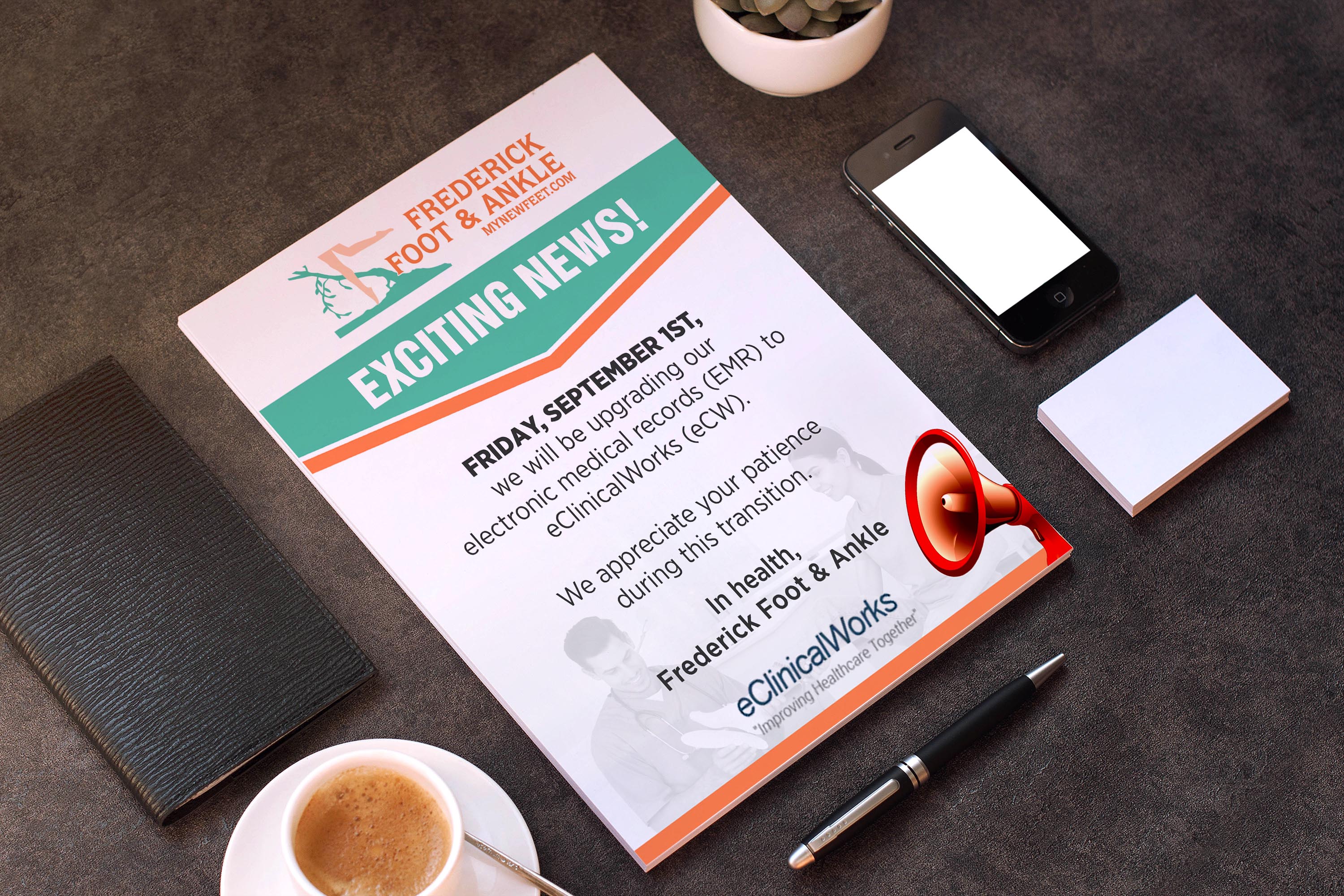 Flyer Design by GraphicsGuru for Frederick Foot & Ankle | Design #31231075
