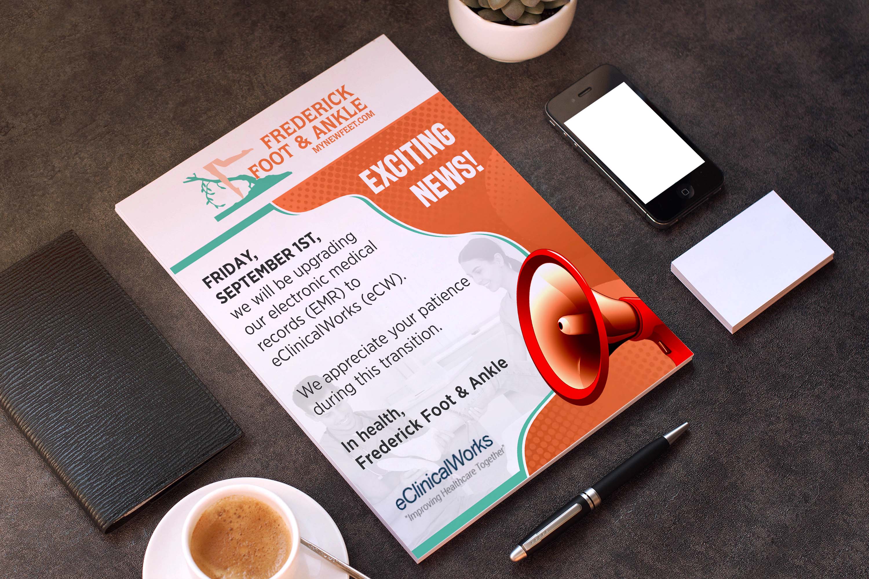 Diseño de Flyer por GraphicsGuru para Frederick Foot & Ankle | Diseño #31231076