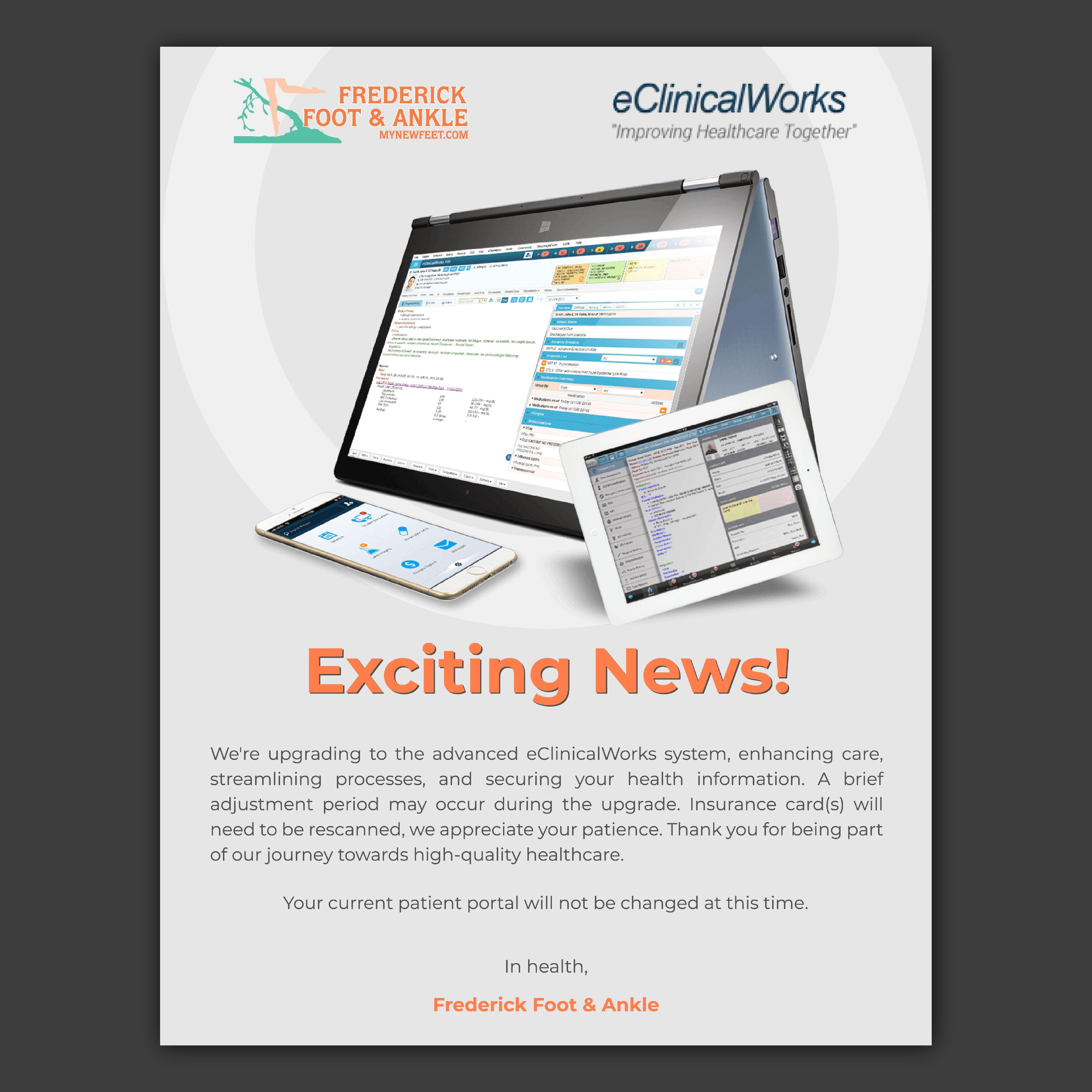 Diseño de Flyer por Bidita Saha para Frederick Foot & Ankle | Diseño #31216379