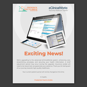 Diseño de Flyer por Bidita Saha para Frederick Foot & Ankle | Diseño: #31216379