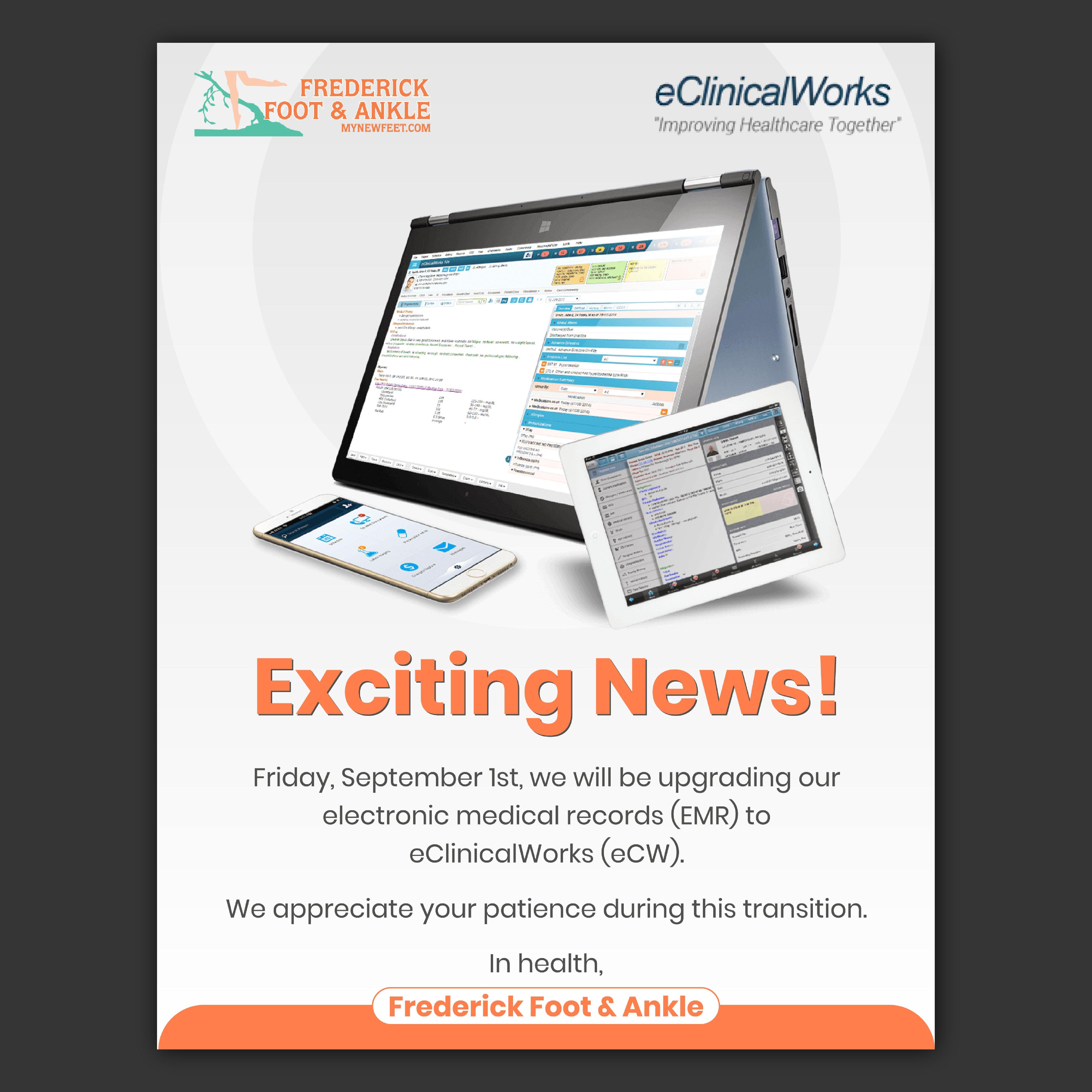 Diseño de Flyer por Bidita Saha para Frederick Foot & Ankle | Diseño #31223744