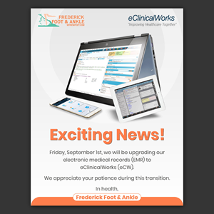 Diseño de Flyer por Bidita Saha para Frederick Foot & Ankle | Diseño: #31223744