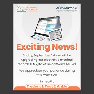 Diseño de Flyer por Bidita Saha para Frederick Foot & Ankle | Diseño: #31229335