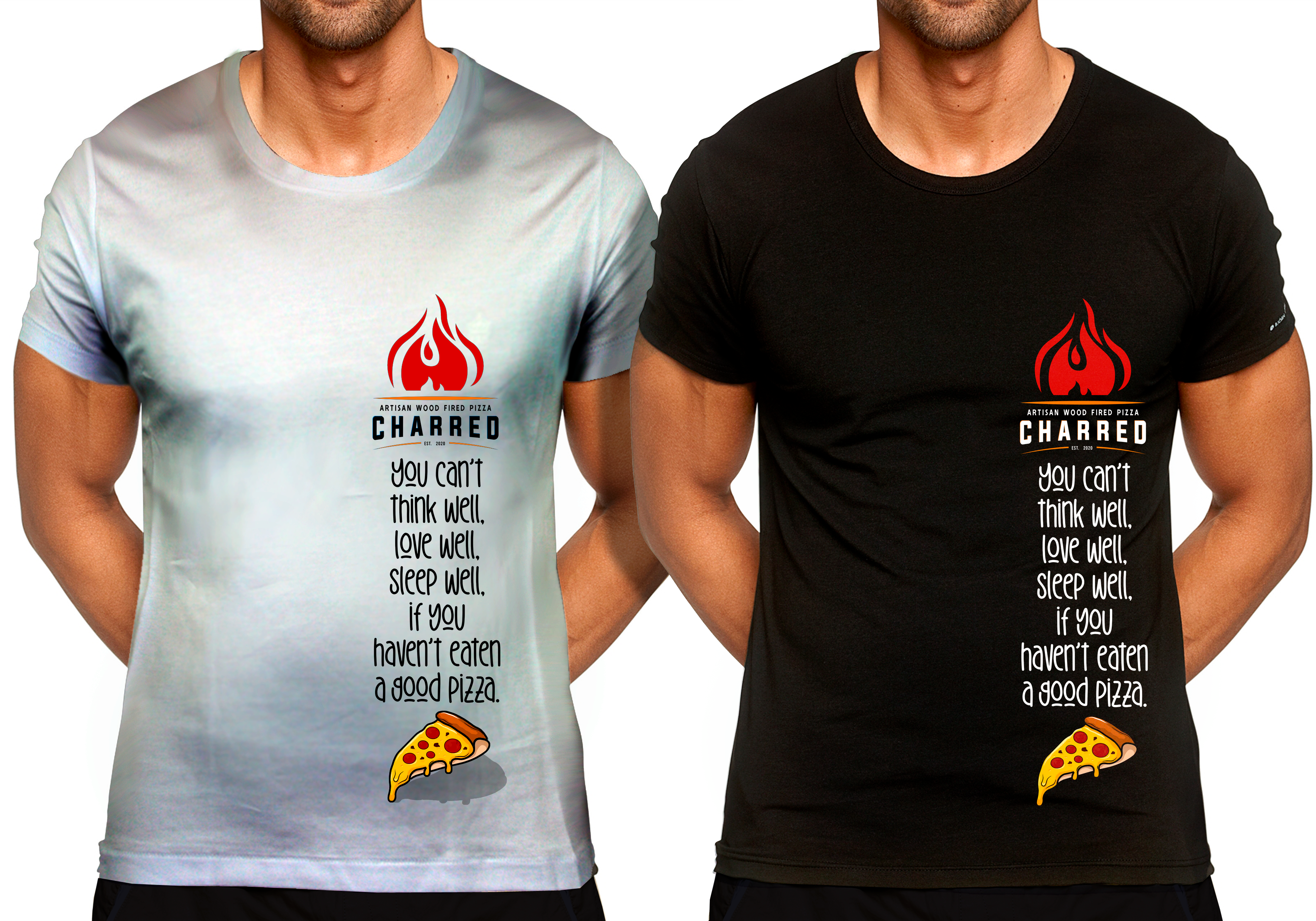 Design de T-shirt par juanjoseolivieri pour Charred Artisan Wood Fired Pizza | Design #31216022