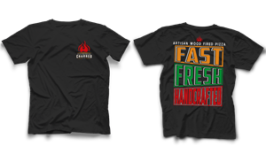 T-shirt Design by Feni:) for Charred Artisan Wood Fired Pizza | Design: #31234559