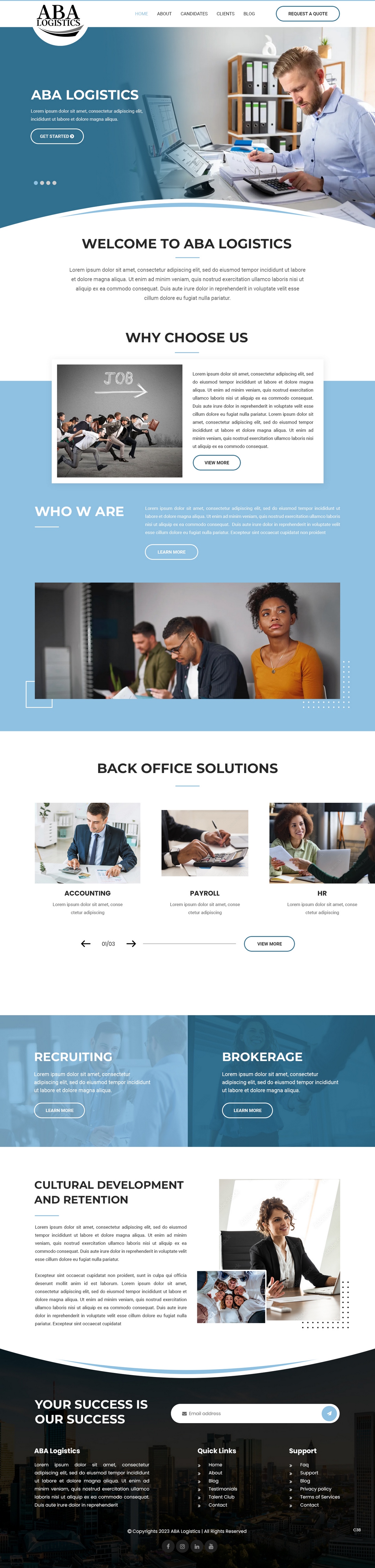 Squarespace Design by pb for this project | Design #31222892