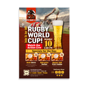 Flyer-Design von mscreations.lk für PD's Sporst Bar & Grill | Design: #31223477