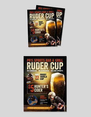 Flyer-Design von debdesign für PD's Sporst Bar & Grill | Design: #31220163