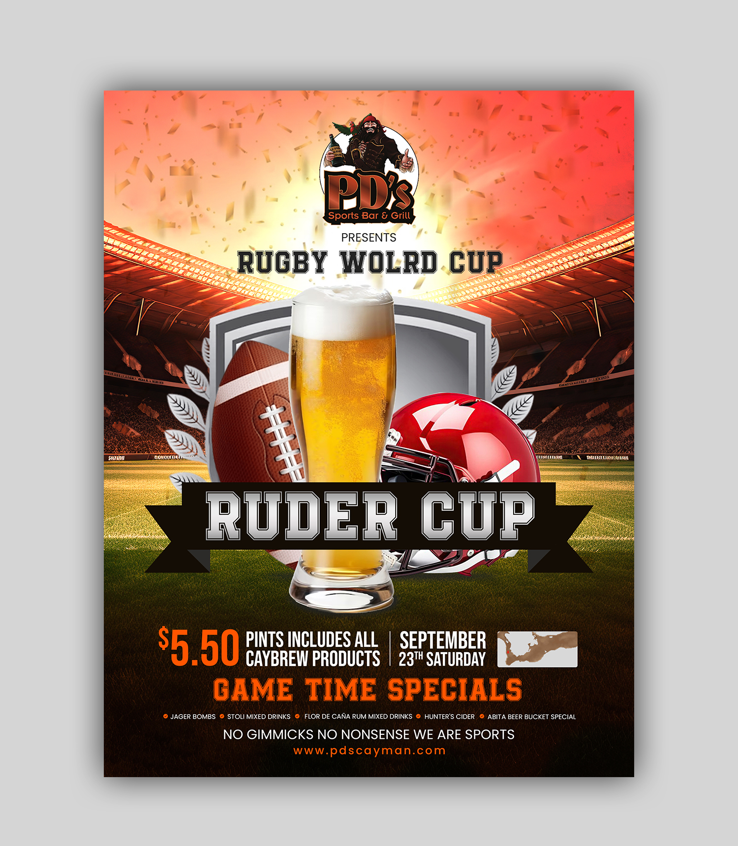 Flyer Design by debdesign for PD's Sporst Bar & Grill | Design #31222131