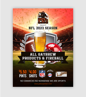 Flyer-Design von debdesign für PD's Sporst Bar & Grill | Design: #31268816