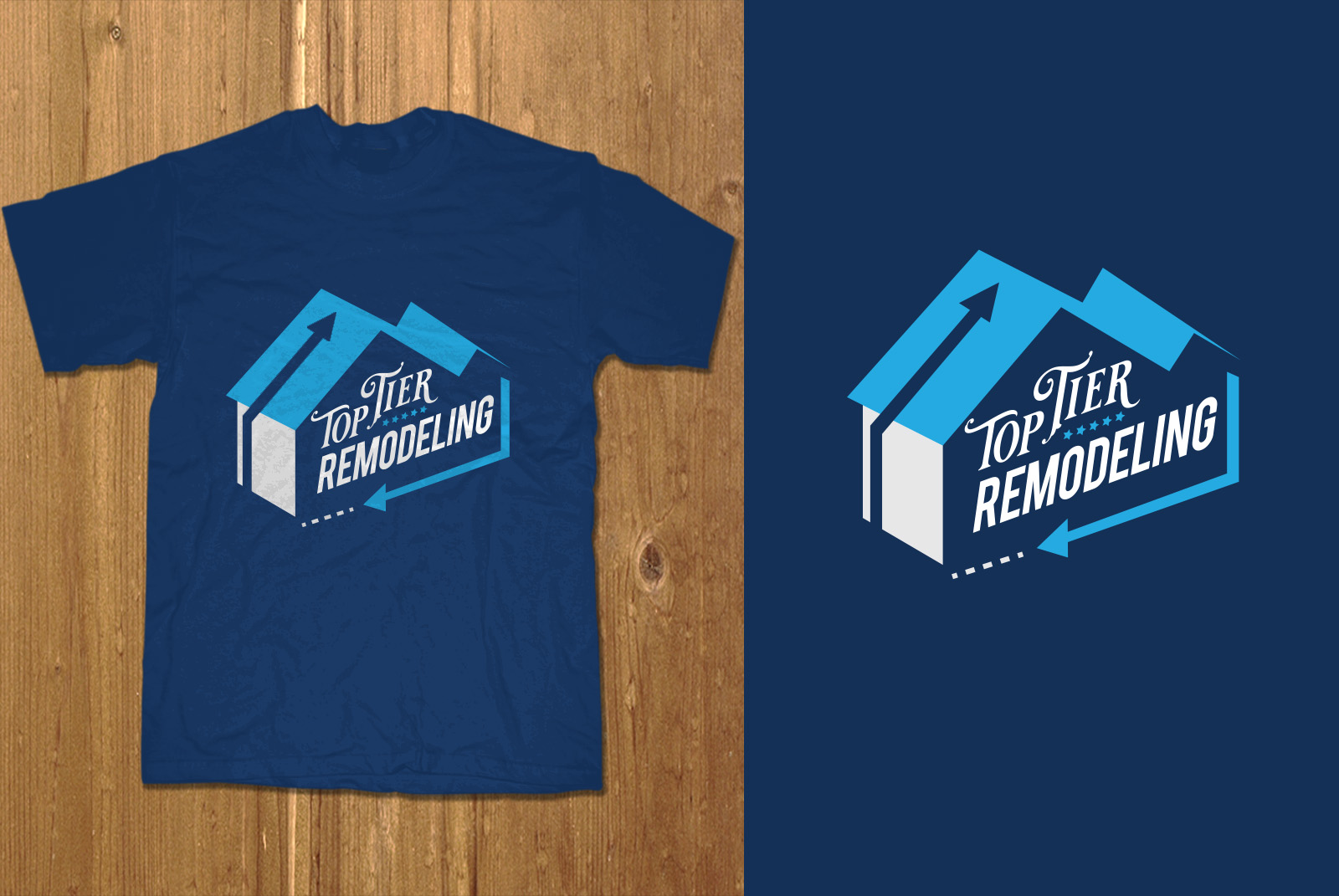 T-Shirt-Design von MNM für Top Tier Remodeling  | Design #31219481