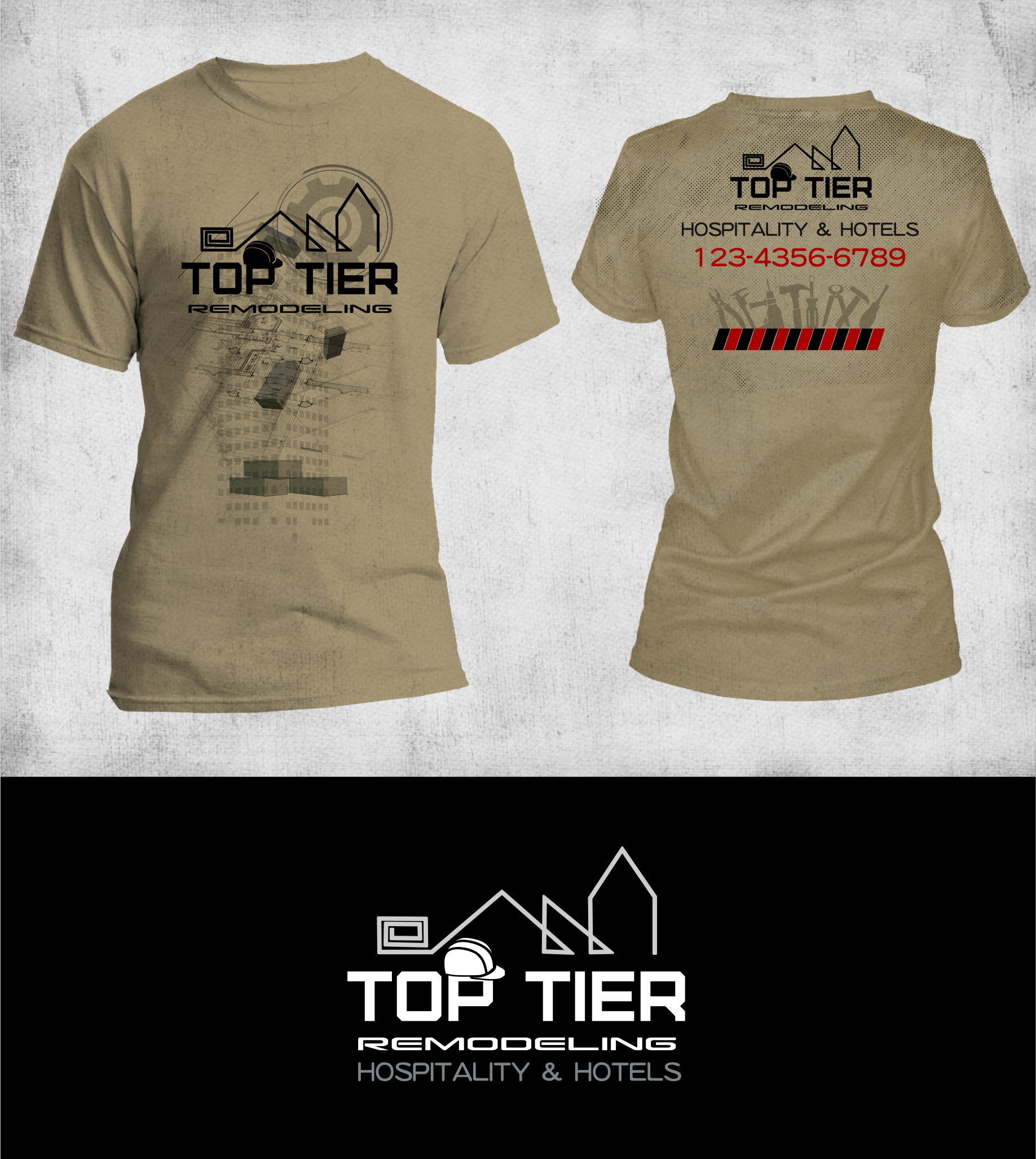 Design de T-shirt par elveneclipse pour Top Tier Remodeling  | Design #31228586
