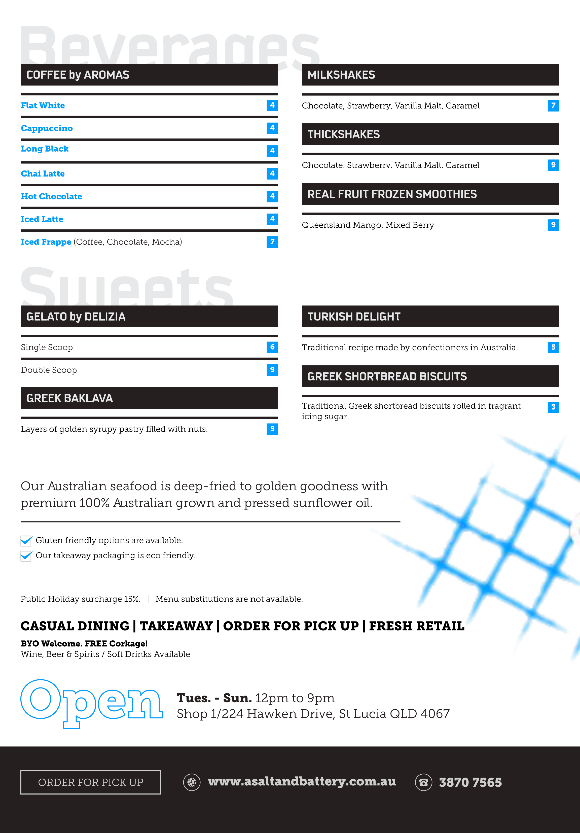 Menu Design by Brooks Design for this project | Design #31222535