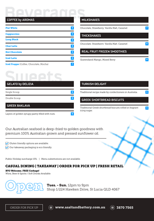 Menu Design by Brooks Design for this project | Design: #31222535