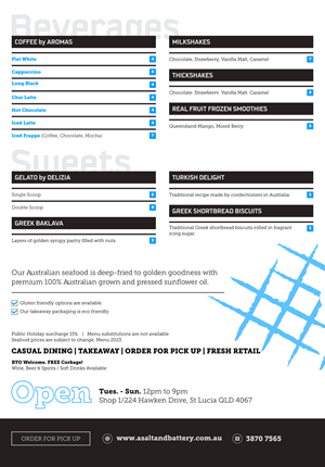 Menu Design by Brooks Design for this project | Design: #31226677