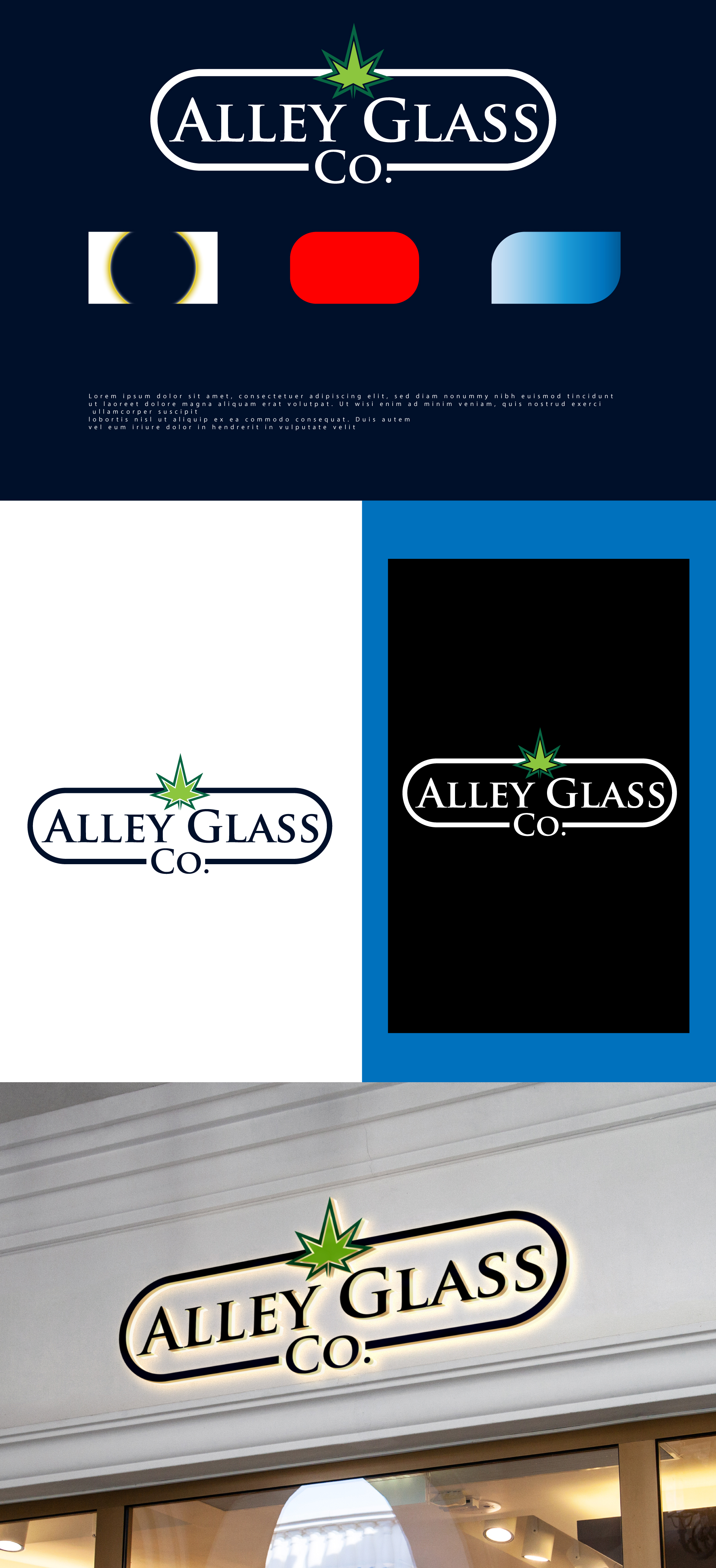 Logo-Design von 100%design für Alley Glass company  | Design #31237894