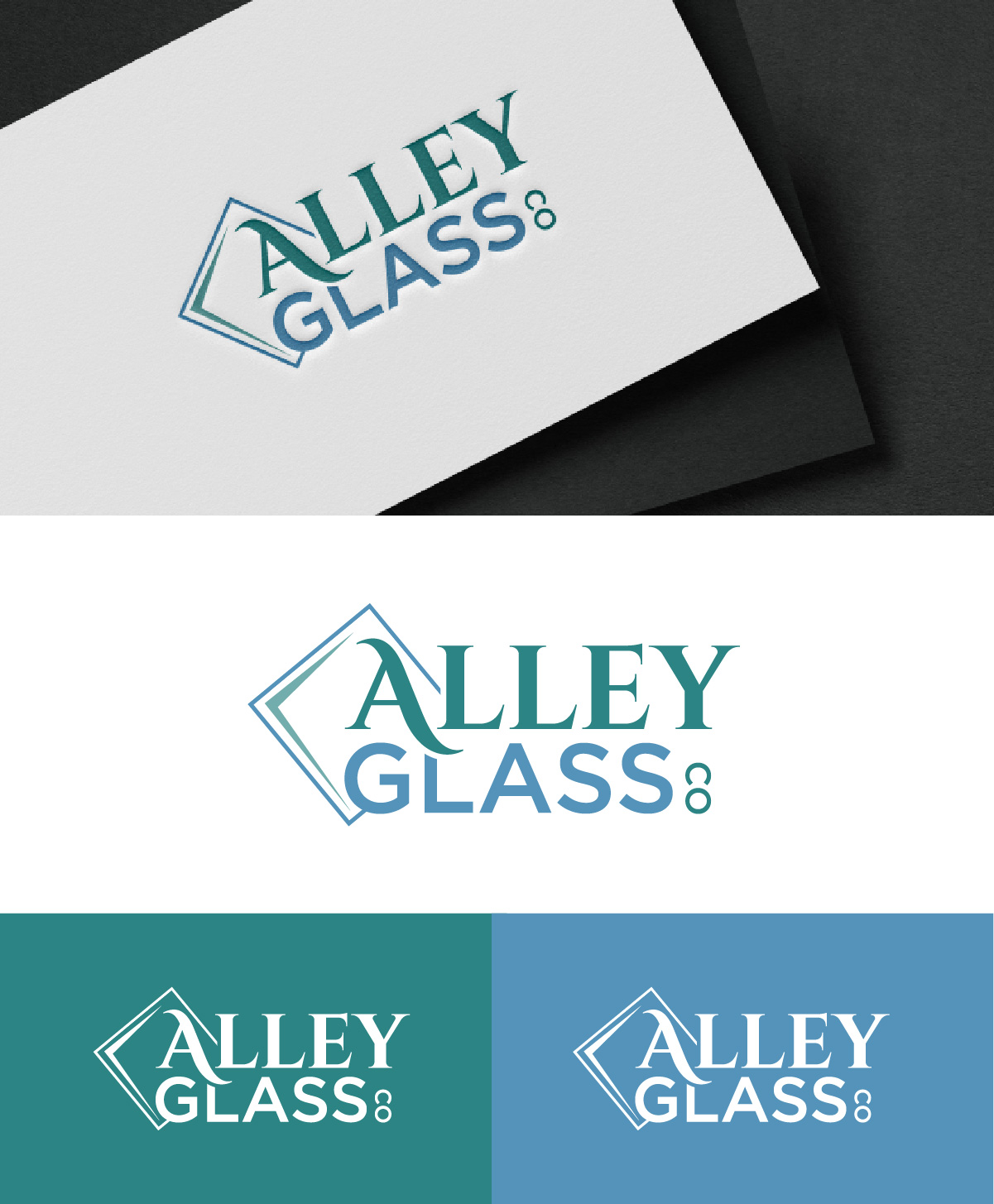 Logo Design by fly  design for Alley Glass company  | Design #31228585