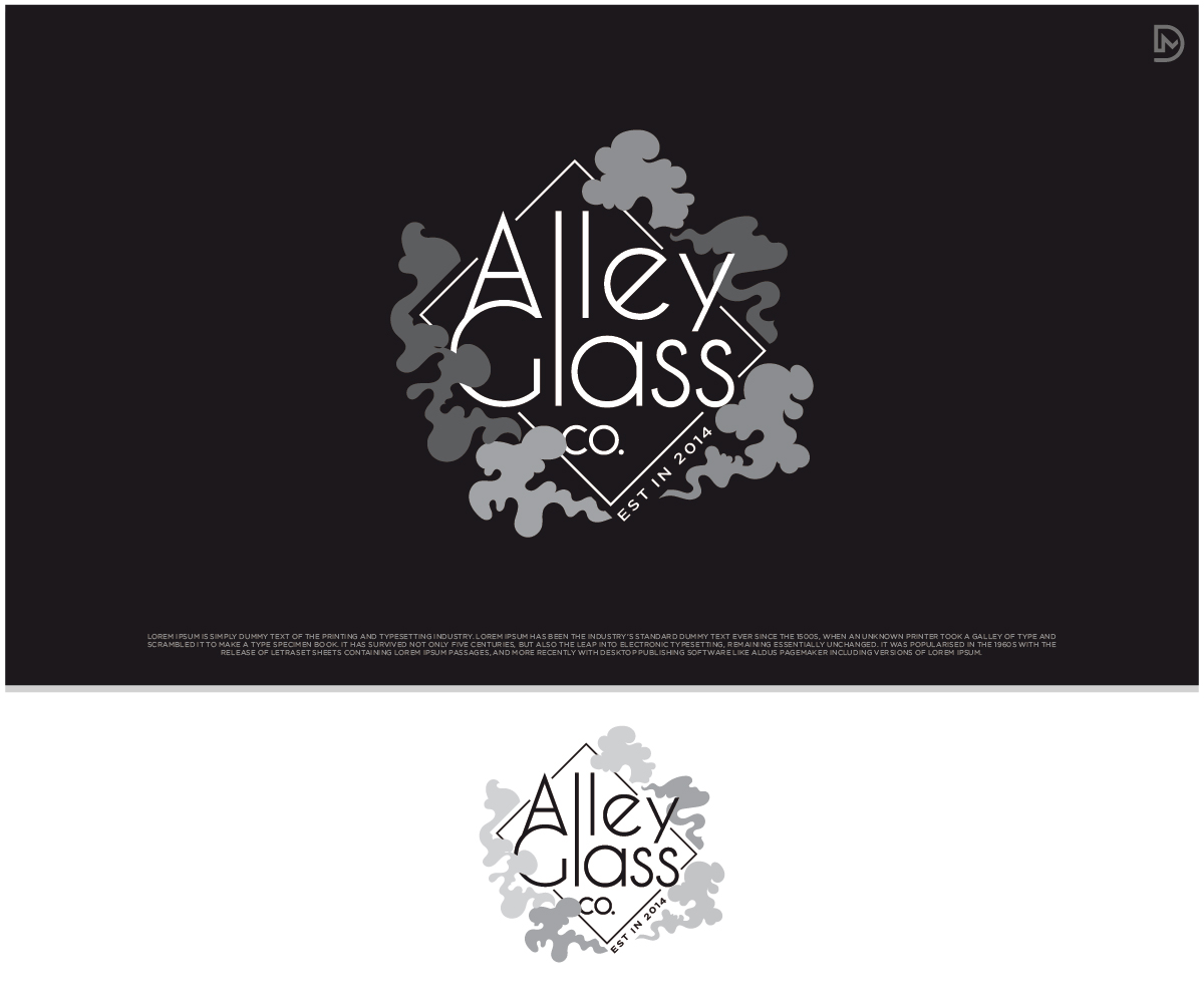 Logo Design by D_Mantra for Alley Glass company  | Design #31240545