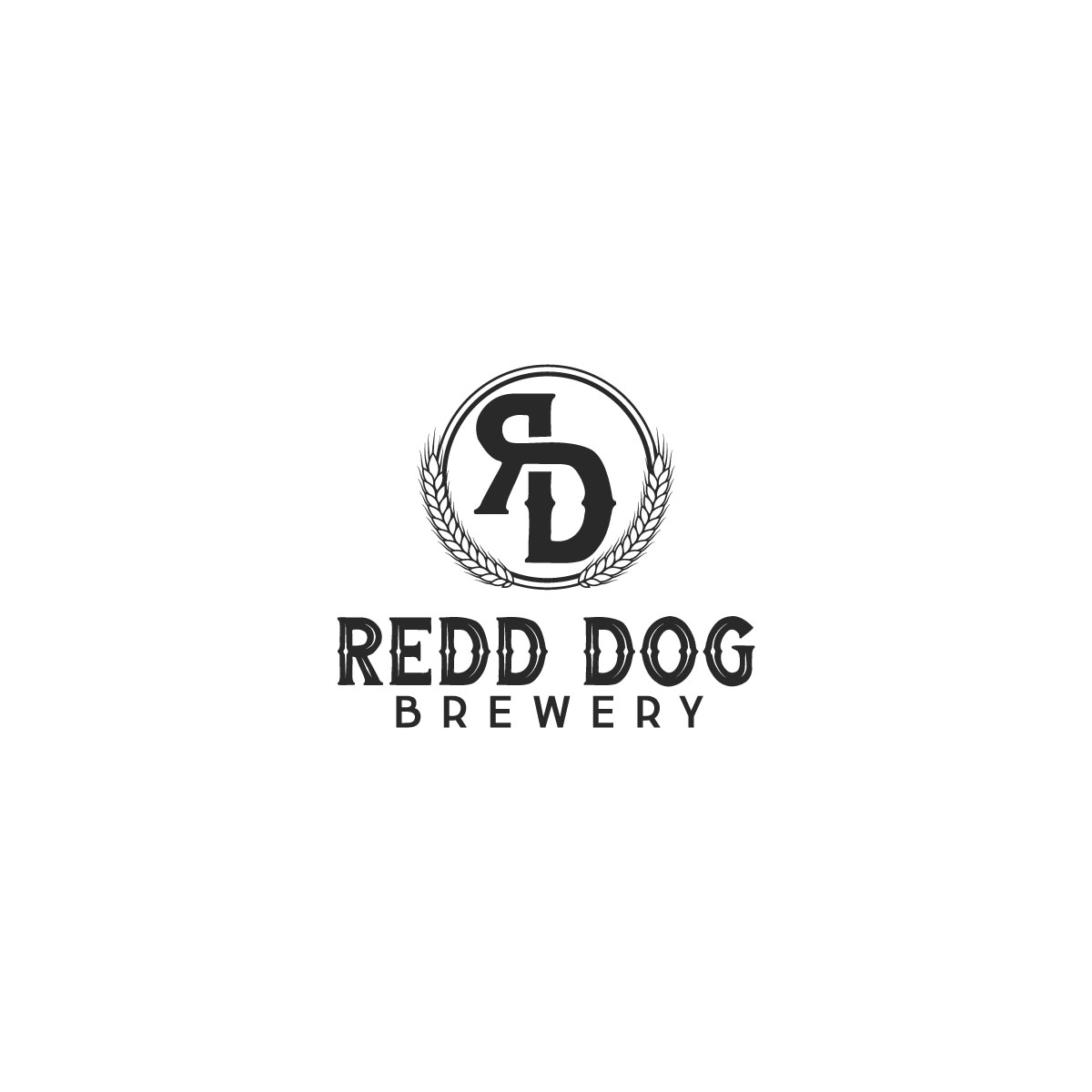Traditional, Bold, brewery Logo Design for Redd Dog Brewery by