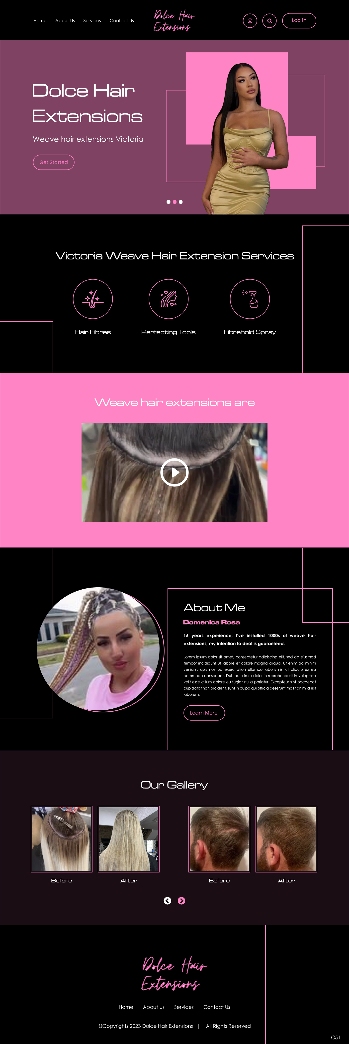 Diseño Web por pb para Dolce Extensions International  | Diseño #31235792