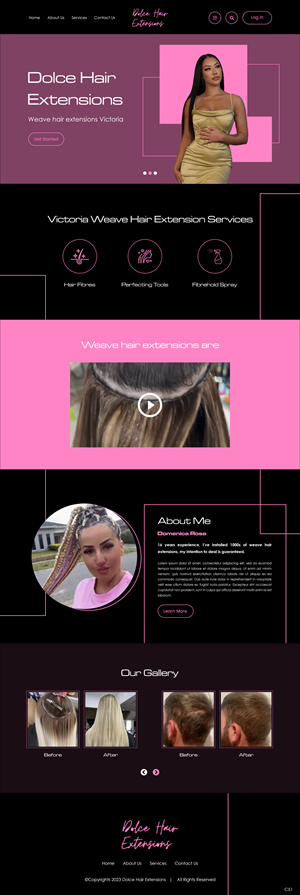 Web Design by pb for Dolce Extensions International  | Design: #31235792
