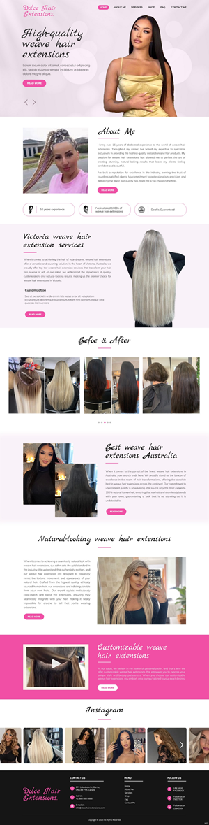 Web Design by pb for Dolce Extensions International  | Design: #31235802