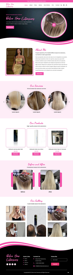 Web Design by pb for Dolce Extensions International  | Design: #31241009