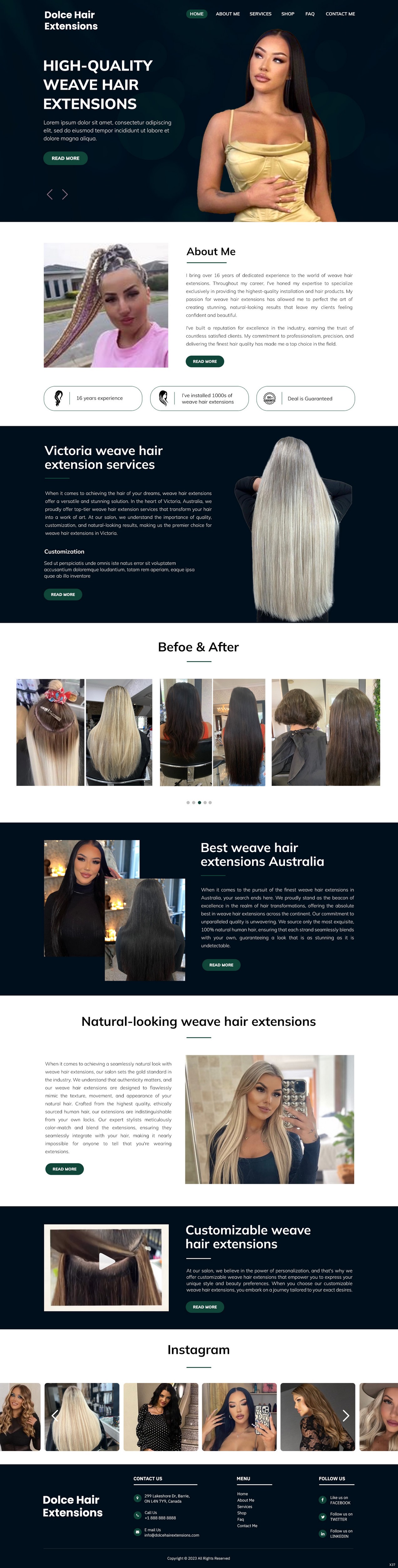 Web Design par pb pour Dolce Extensions International  | Design #31251114
